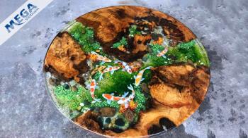 CÁCH ĐỔ KEO EPOXY TRONG BÀN ĐÚC, LÀM KHUÔN TRONG SUỐT