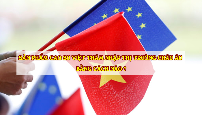 SẢN PHẨM CAO SU VIỆT THÂM NHẬP THỊ TRƯỜNG CHÂU ÂU BẰNG CÁCH NÀO ?