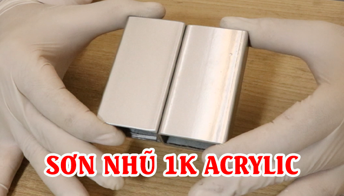 SƠN NHŨ 1K ACRYLIC TRÊN THÉP MẠ KẼM
