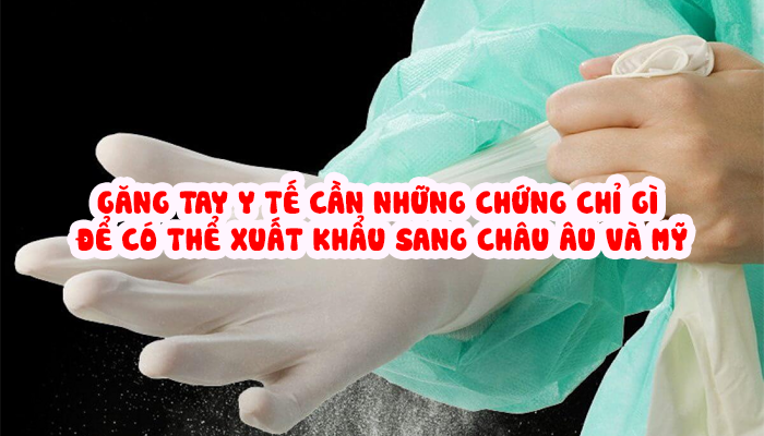 GĂNG TAY Y TẾ CẦN NHỮNG CHỨNG CHỈ GÌ ĐỂ CÓ THỂ XUẤT KHẨU SANG CHÂU ÂU VÀ MỸ