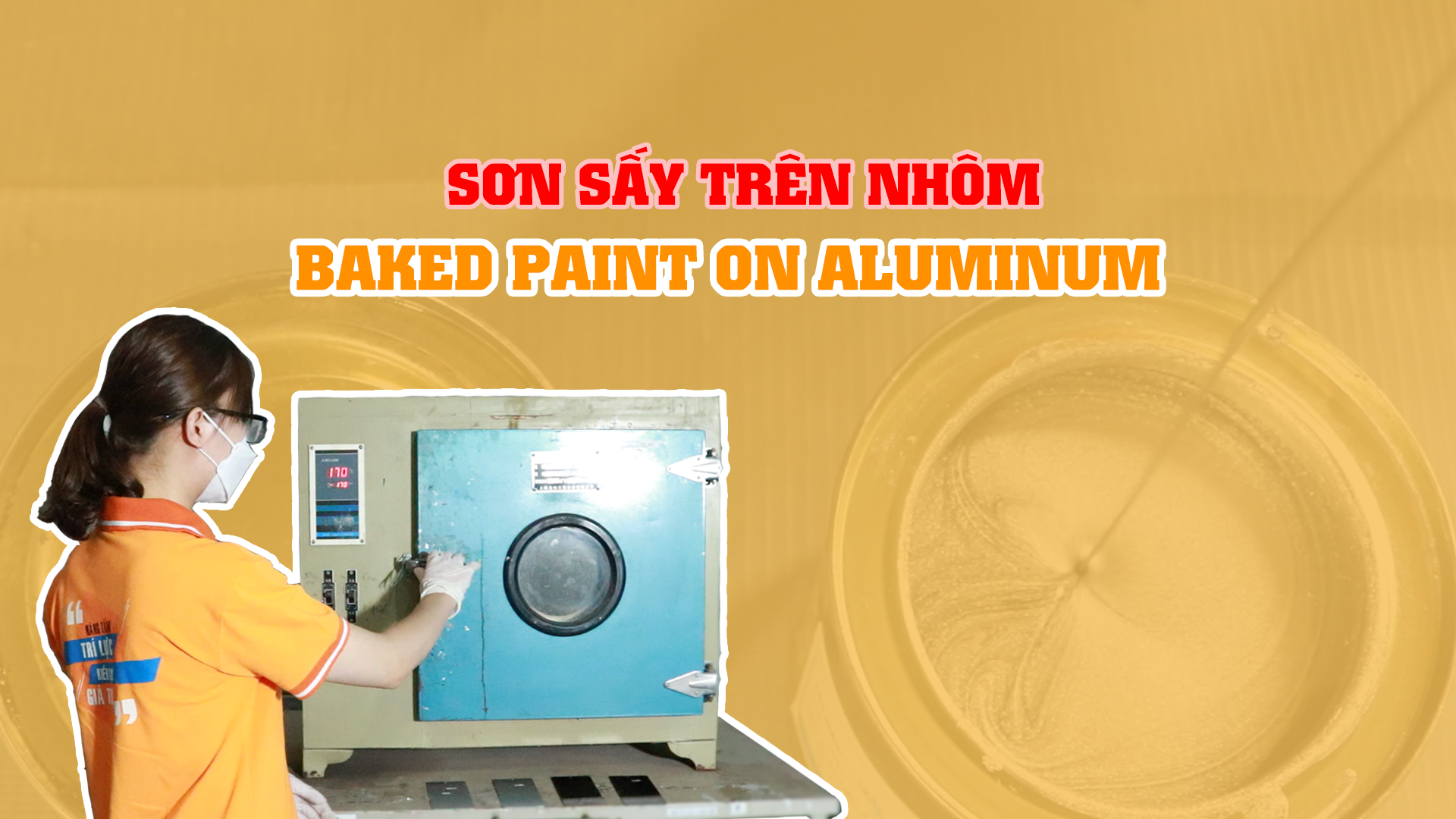 SƠN SẤY TRÊN BỀ MẶT VẬT LIỆU NHÔM