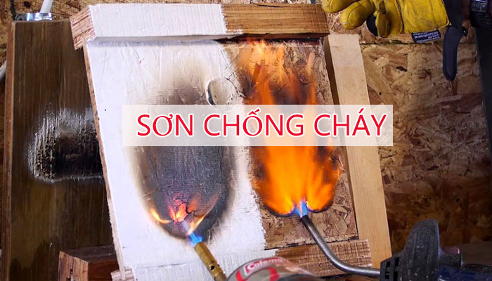 sơn chống cháy phồng rộp 