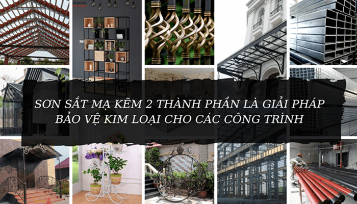 sơn mạ trên kẽm 2 thành phần 